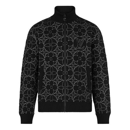 Louis Vuitton Monogram Flowers Zipper Jacket Black